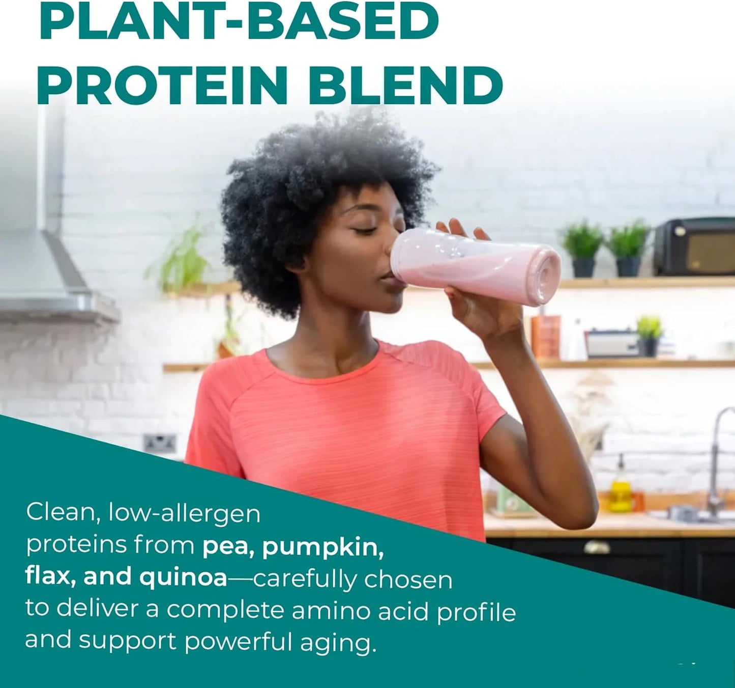 Reignite Wellness by JJ Virgin Vanilla Plant Based All-in-One Shake and Extra Fiber Powder Supplement