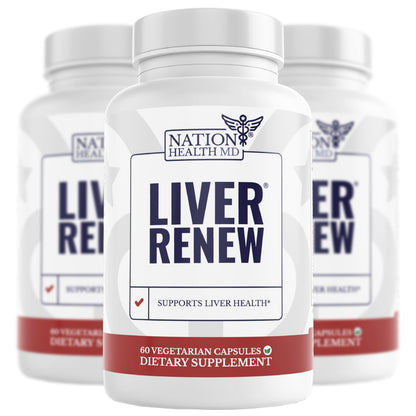 Liver Renew - Liver Cleanse Detox & Repair - Liver Support Supplement with Artichoke Extract, Milk Thisle, Dandelion and Turmeric (1 Bottle)