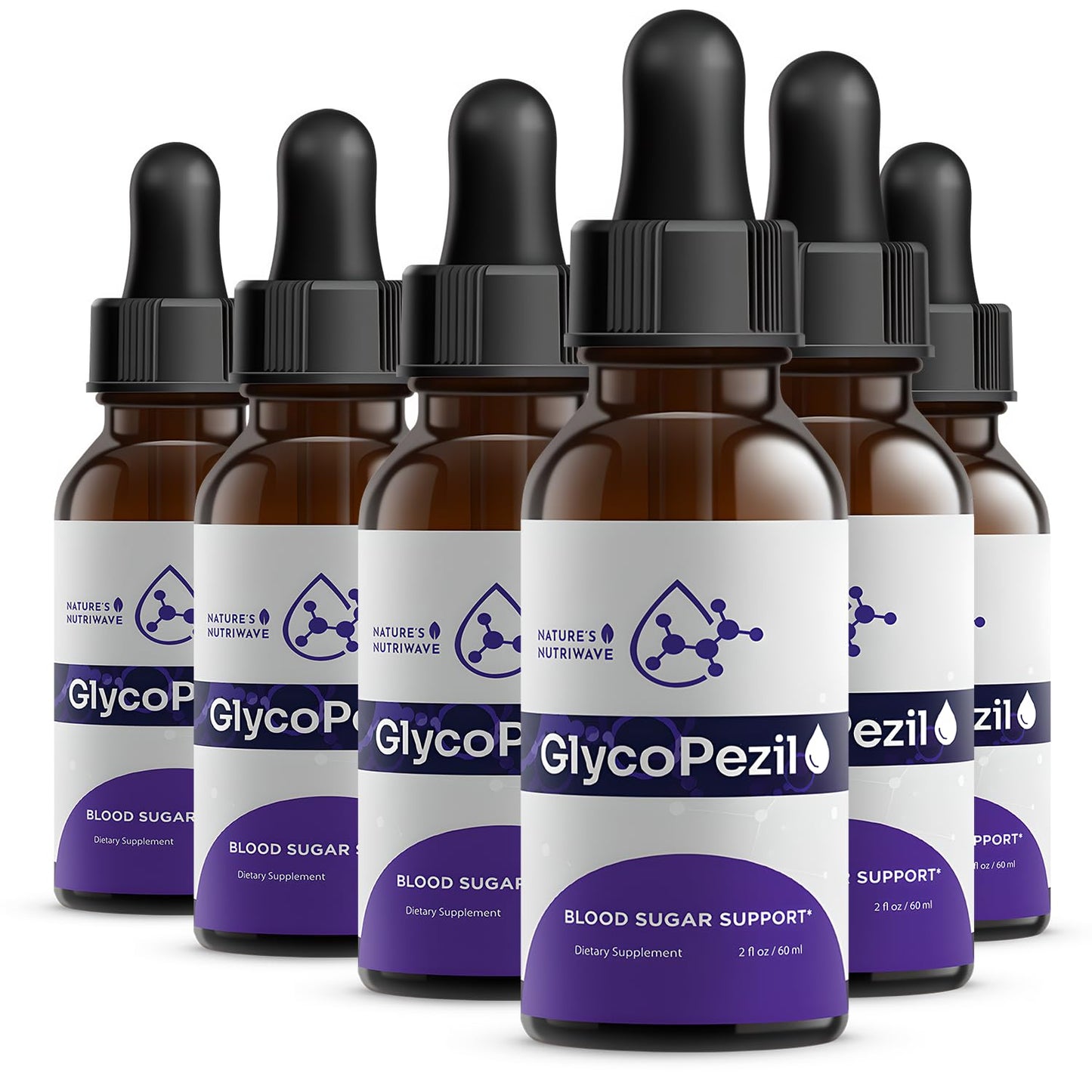 GlycoPezil Drops – Chromium, Maca & Ginseng – 2 fl oz, 3 Month Supply | Chromium, Maca Root, Ginseng & plant extracts | Non-GMO, GMP-Certified, Made in USA | Dropper, daily drops