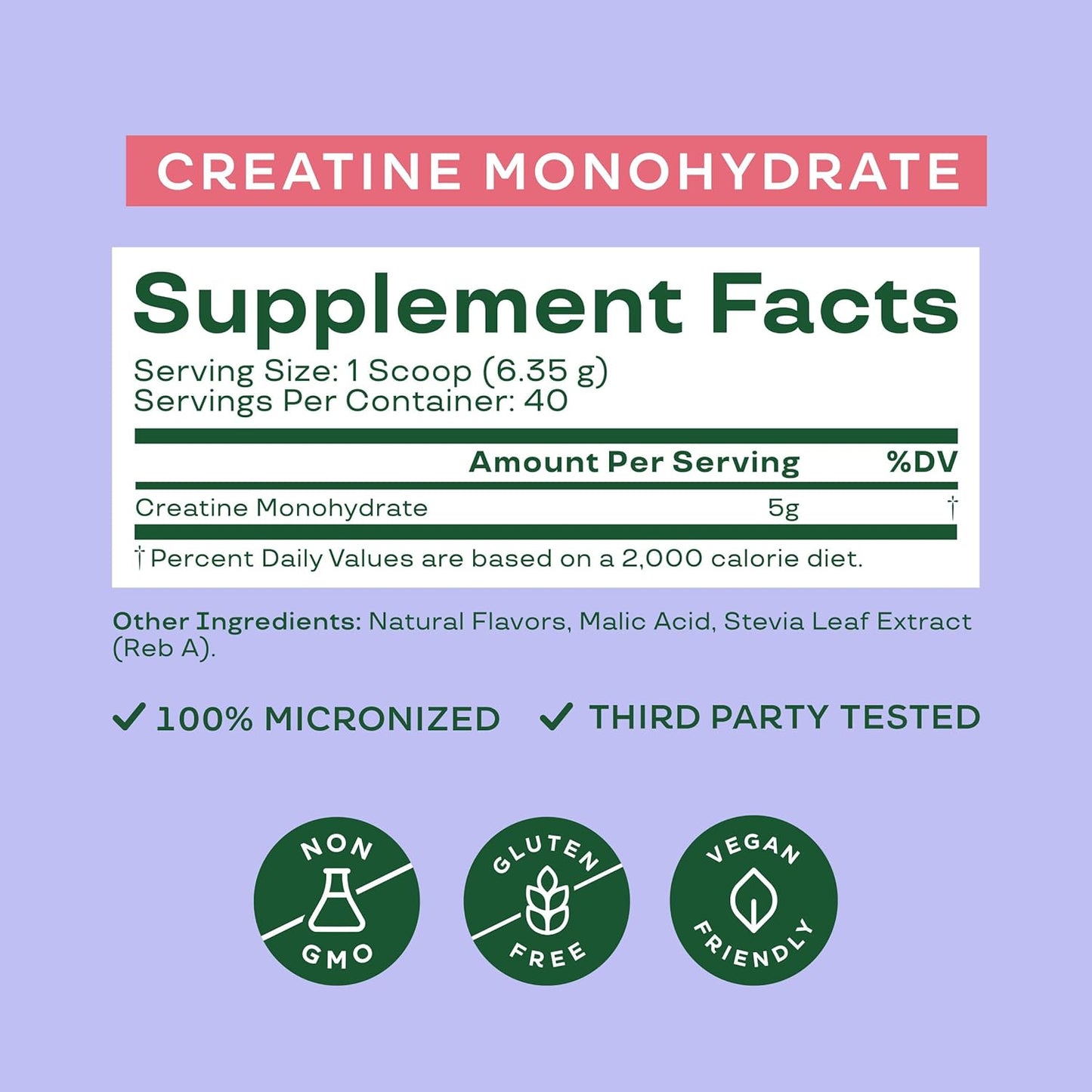 Bloom Nutrition Creatine Monohydrate Powder, Raspberry Lemon, 40 Servings | 5g Micronized Creatine, Supports Muscle Recovery, Strength, Endurance, Pre or Post Workout, Gluten Free, Non GMO