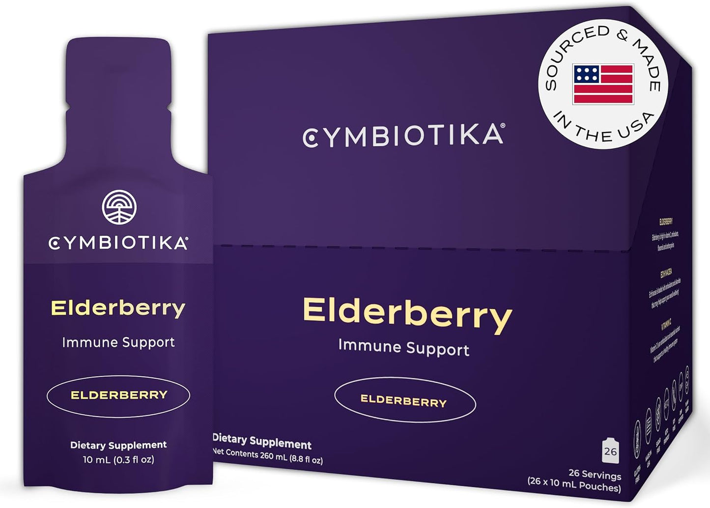 CYMBIOTIKA Liposomal Elderberry with Vitamin E for Immune Support