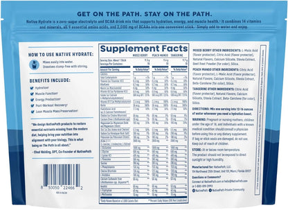 NativePath Hydrate Variety Stick Packs & Mixed Berry Hydrate Jar