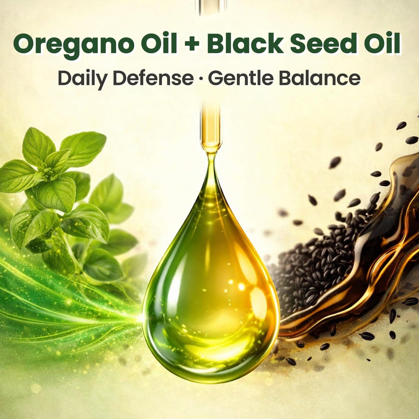 Oil of Oregano Drops with Black Seed Oil, 80% Carvacrol, 8 Month Supply | Immune, Digestive, Detox & Natural Cleanse for Humans*, Undiluted Oregano Oil with Turmeric Oil, Vitamin E & Olive Oil Based