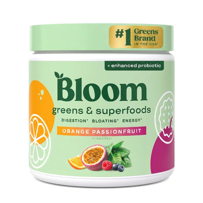 Bloom Nutrition Superfood Greens Powder, Berry, 30 Servings | Digestive Enzymes with Probiotics and Prebiotics, Gut Health, Bloating Relief for Women, Chlorella, Green Juice Mix