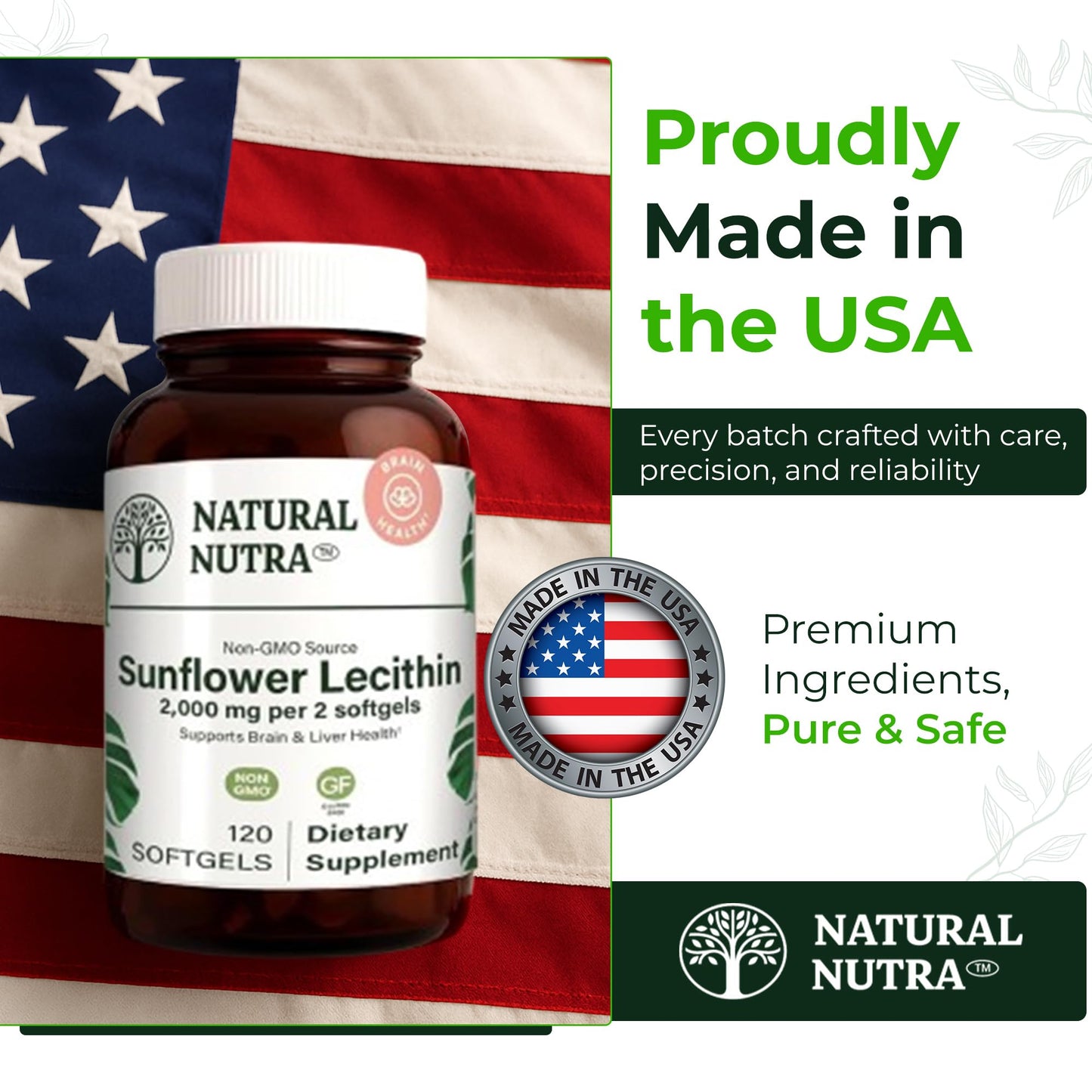 Natural Nutra Calcium Magnesium Zinc (Cal-Mag Zinc) with Vitamin D3,100 | Bone, Teeth, Muscle & Nerve Support, Gluten Free, Sugar Free