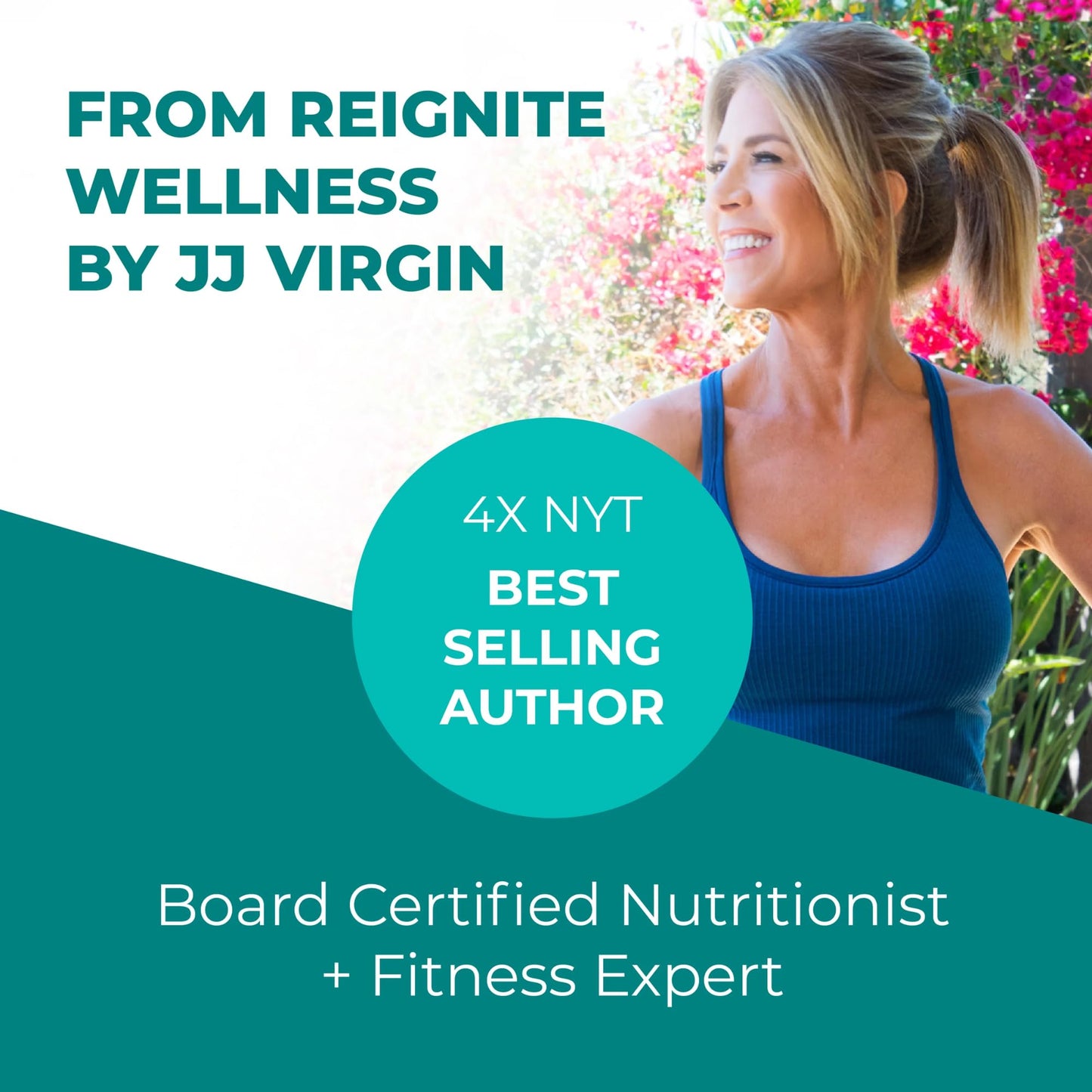 Reignite Wellness by JJ Virgin | Vanilla Plant-Based All-in-One Shake | New & Improved Formula Plant Protein Powder, Vitamins, Minerals, Greens & Aminos | 20g of Plant Protein | 30 Servings