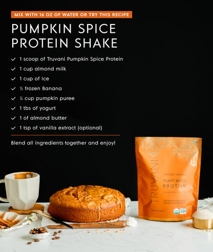 Truvani Organic Plant Based Protein Powder | Vanilla | 18 Servings | Vegan | 20g Pea Protein | Keto | Gluten & Dairy Free | Low Carb | No Added Sugar