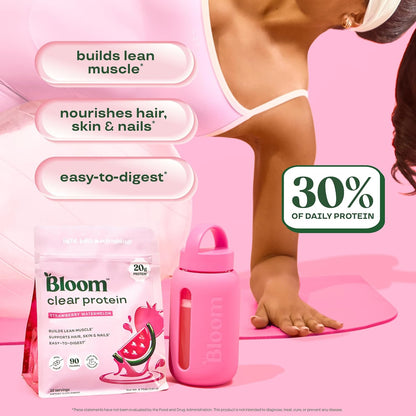 Bloom Clear Protein Raspberry Lemon and Strawberry Watermelon Bundle