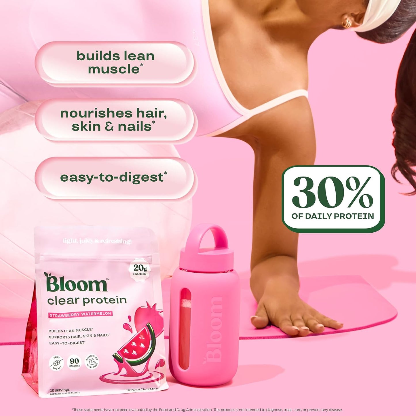 Bloom Strawberry Watermelon Clear Protein and Variety Energy Packets Bundle