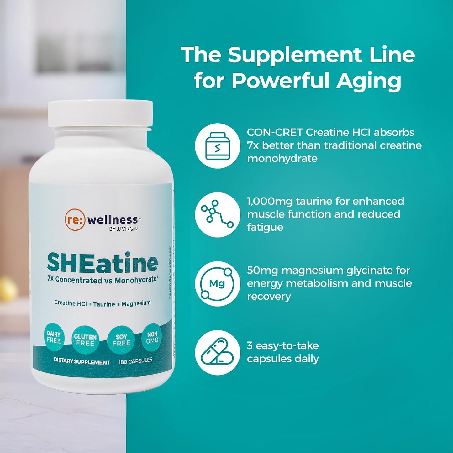 Reignite Wellness by JJ Virgin SHEatine Capsules and Magnesium Body Calm