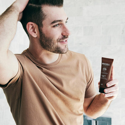 Brickell Men's Clarifying Gel Face Wash for Men, Rich Foaming Daily Facial Cleanser Formulated With Aloe, Geranium and Coconut, 8 Ounce, Scented