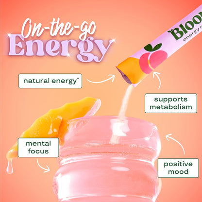 Bloom Energy Sticks Peach Mango and Hydration Sticks Strawberry Lemonade Bundle