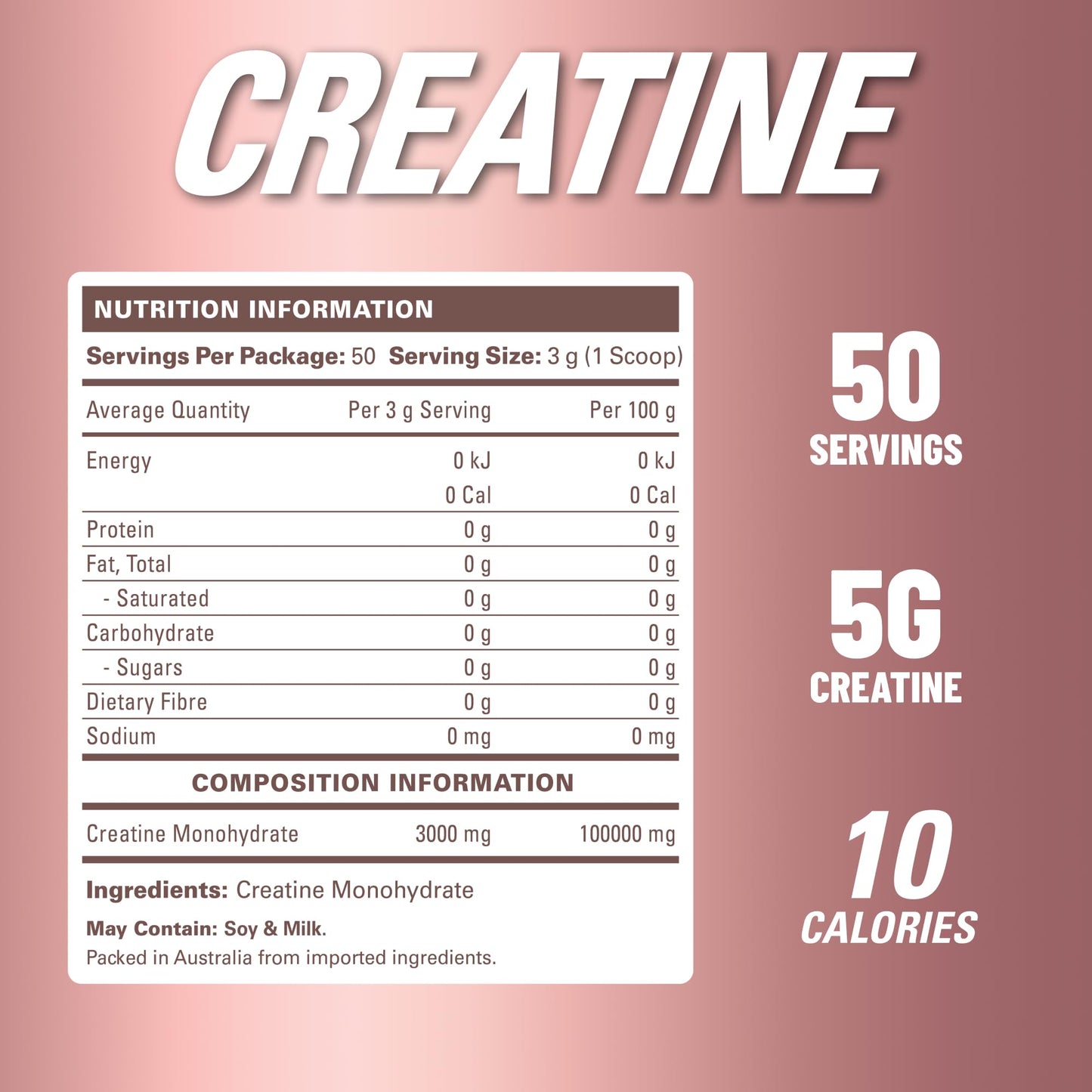 EHP Labs CREA-8 Creatine Monohydrate Powder, Unflavored, 100 Servings | Micronized Creatine For Muscle Growth, Strength & Energy. Mixes Easily, No Clumping. Pre Or Post Workout. 500g