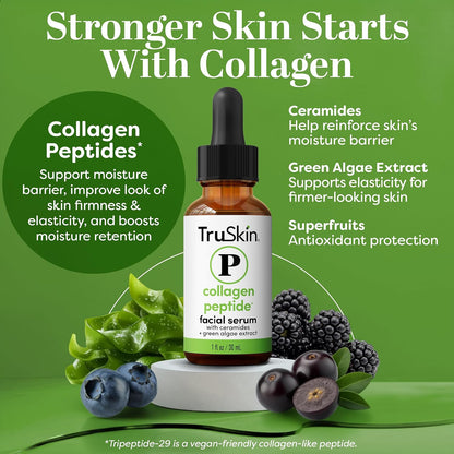 TruSkin Peptide Duo - Collagen Peptide Serum 1 oz with Eye Gel .5 oz