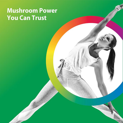 Rainbow Light Mushroom Complex Supplement | 60 Capsules | Made with 10 Potent Mushrooms | Includes Lions Mane, Chaga, Shiitake, Reishi & More | Non-GMO and Gluten Free