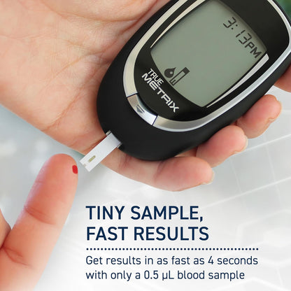 TRUE METRIX Self Monitoring Blood Glucose Test Strips (HNO), 50 Count | Blood Glucose Test Strips Compatible with TRUE METRIX Family of Self Monitoring Blood Glucose Meters, Health Network Only