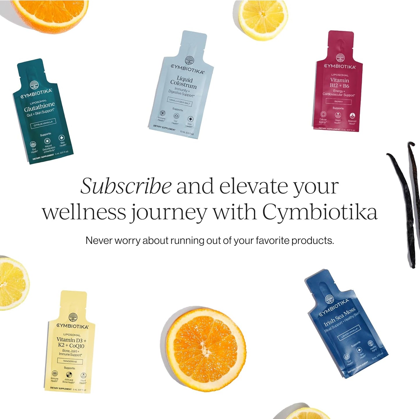 CYMBIOTIKA Liposomal Vitamin D3 K2 + CoQ10 for Bone & Heart