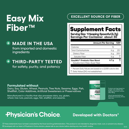 Physician's CHOICE Women's Probiotic 30 Count + Easy Mix Fiber Bundle
