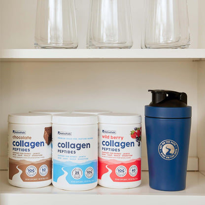 NativePath Dark Blue Aluminum Shaker - 20 oz