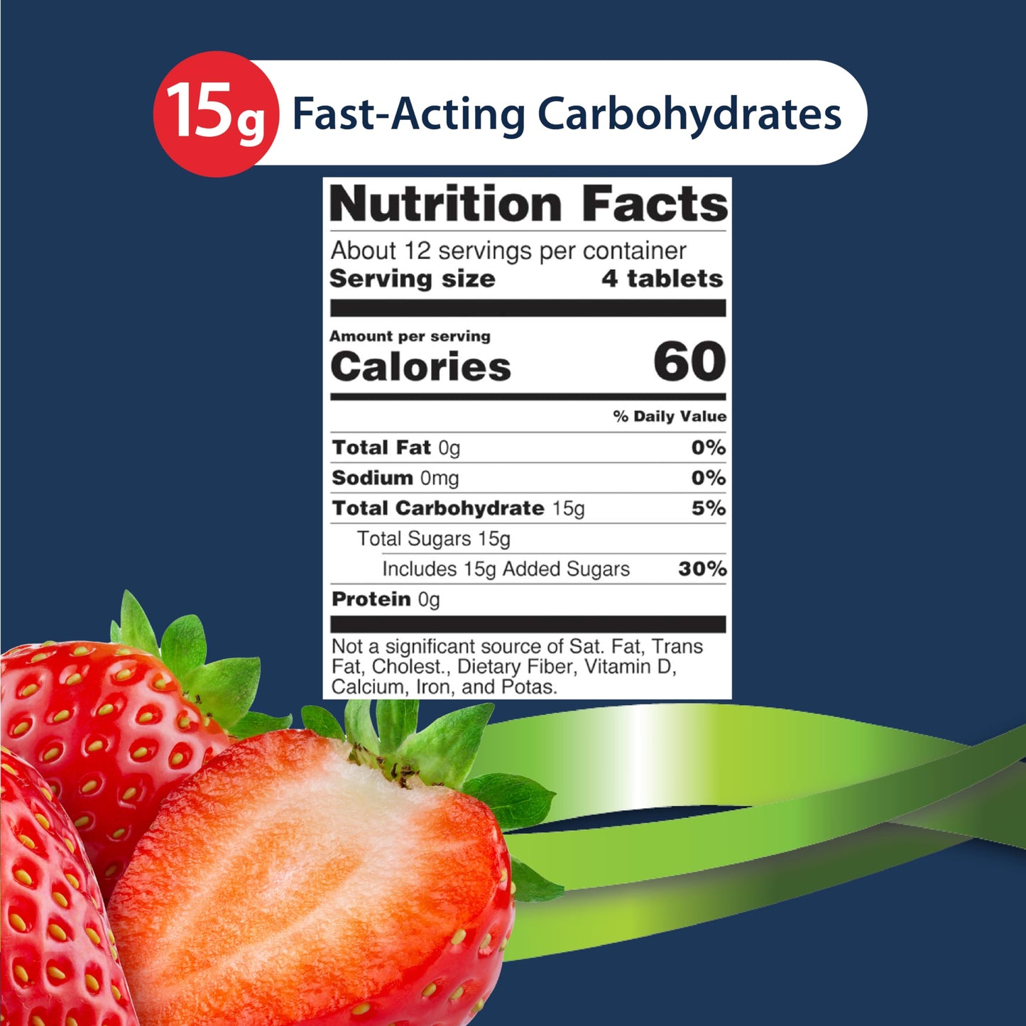 TRUEplus Glucose Tablets, Grape, Raspberry, Orange Flavors, 50 Count | Chewable Tablets, 15g Fast-Acting Carbohydrates, Fat Free, Gluten Free, Boosts Energy, Great Tasting and Easy to Use