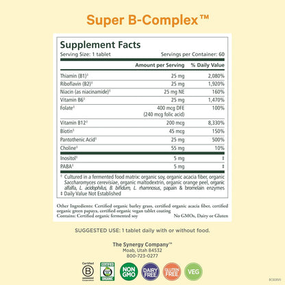 PURE SYNERGY Mood and Adrenal Support Bundle | Mood Support Supplement with Organic Saffron Extract | USDA Organic Vitamin C | Vitamin B Complex Made with Whole Foods | Non-GMO and Vegan