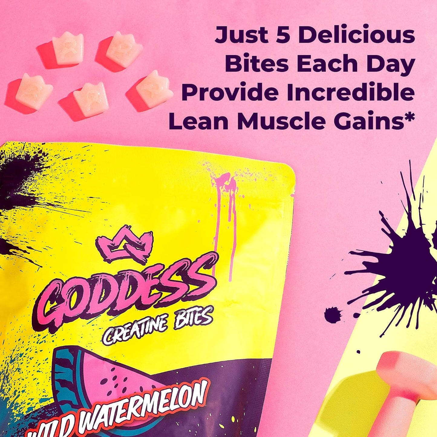 Primal Queen Creatine Gummies, Muscle & Brain, 5g, 150 Gummies | Goddess Line: Low-Sugar, High-Potency Creatine chewables in Wild Watermelon; Faster Recovery, Lean Tone and Everyday Power