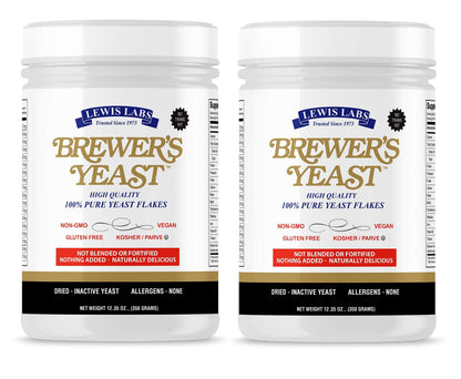 Brewers Yeast Flakes for Lactation Cookies, Breastfeeding Supplement to Boost Mother's Milk (1 Pack) - Non Fortified, Unsweetened - Kosher, Gluten Free, Non GMO, Vegan, Plant Based Protein Powder