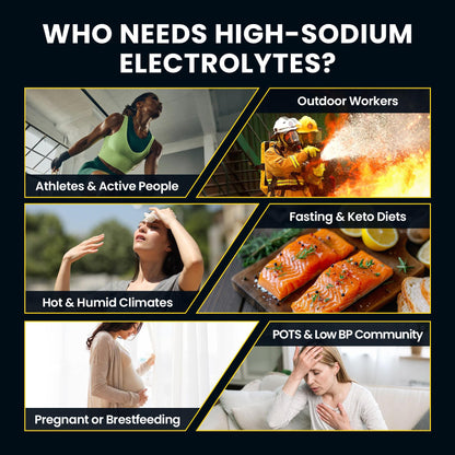 Venture Pal High Sodium Sugar Free Electrolytes Powder Packets, 16 Count | Hydration Packets with Sodium, Magnesium & Potassium, Vitamins, Zero Calories, Vegan, Keto & Paleo Friendly