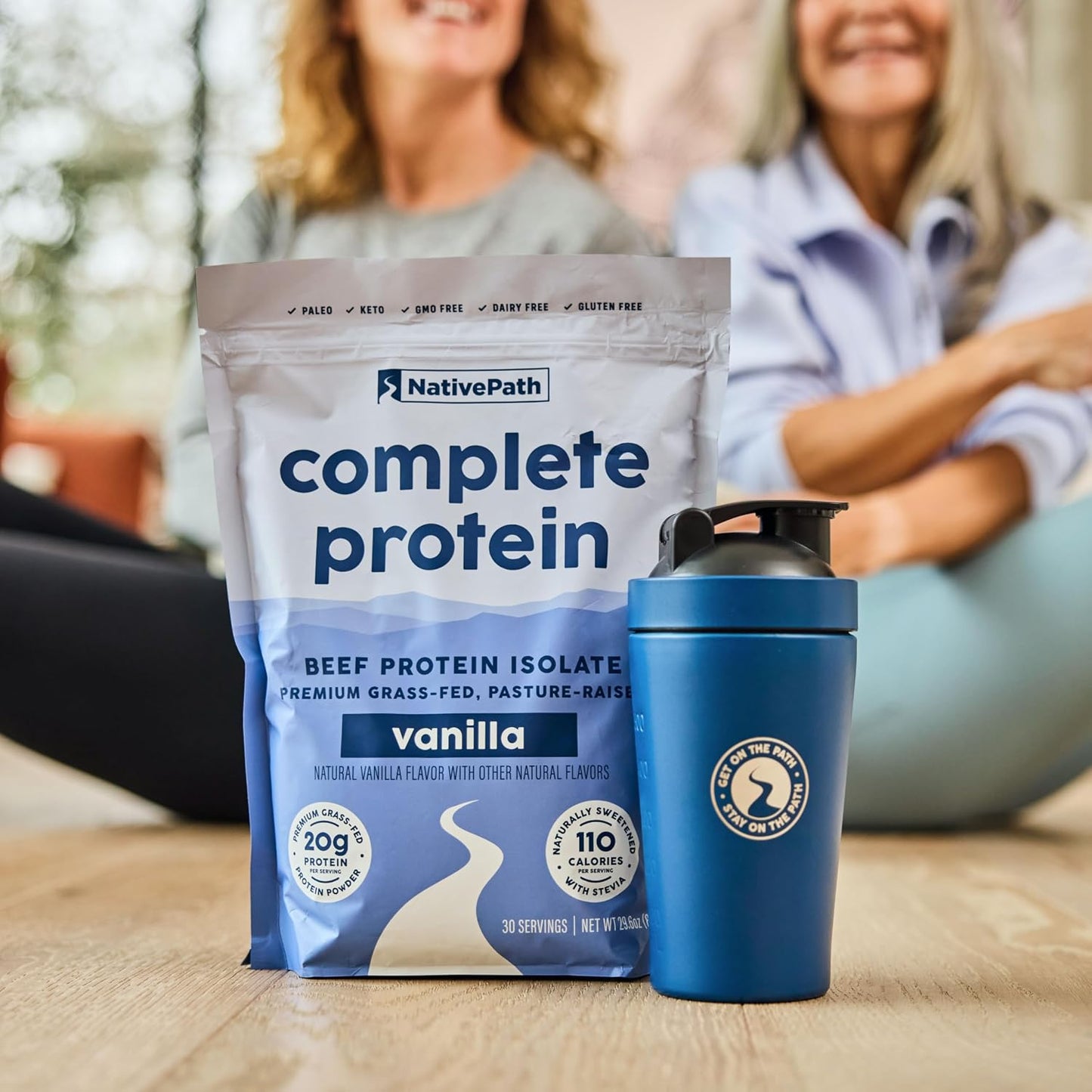 NativePath Complete Protein Vanilla and Creatine Complex Bundle with Shaker Cup