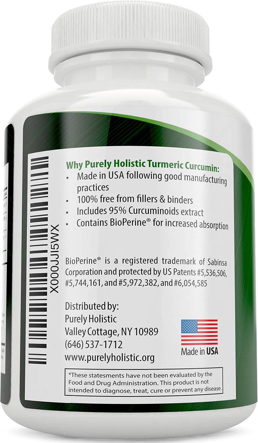 Red Yeast Rice 1200mg & Niacin + Organic Turmeric Curcumin 700mg & Bioperine Providing 95% Curcuminoids - 240 Vegetarian Capsules