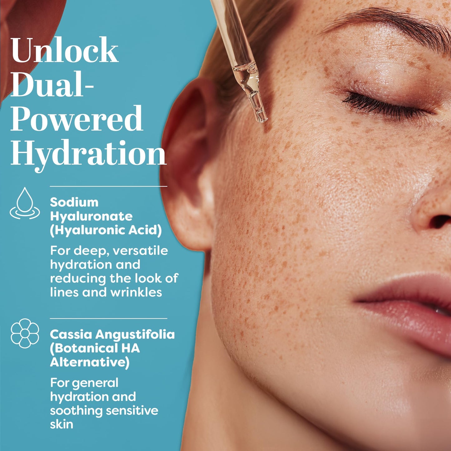 TruSkin Hyaluronic Acid Serum for Face for Hydrated, Plumper Skin, 1 fl oz | With 7 ultra-hydrating ingredients to replenish moisture and leave skin feeling soft, smooth and healthy-looking