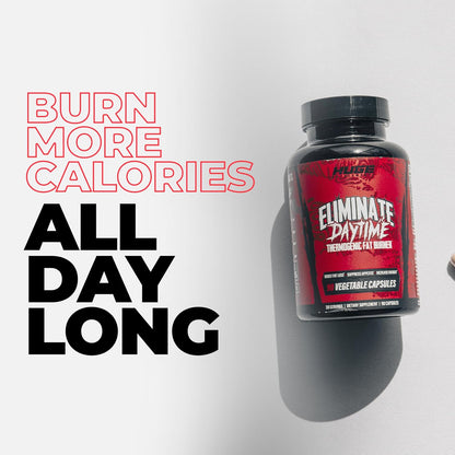 Eliminate Thermogenic Fat Burner For Men - Supercharge Metabolism, Boost Energy, Appetite Suppressant & Reduce Cravings - 11 Potent Ingredients, Fast-Acting Potent Weight Loss Pills (90 Capsules)