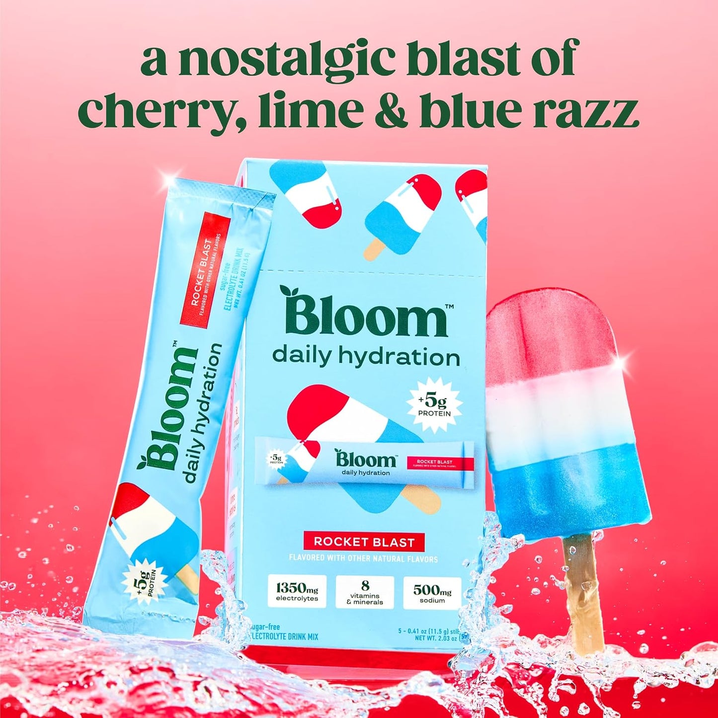 Bloom Energy Sticks Peach Mango and Hydration Sticks Rocket Blast Bundle