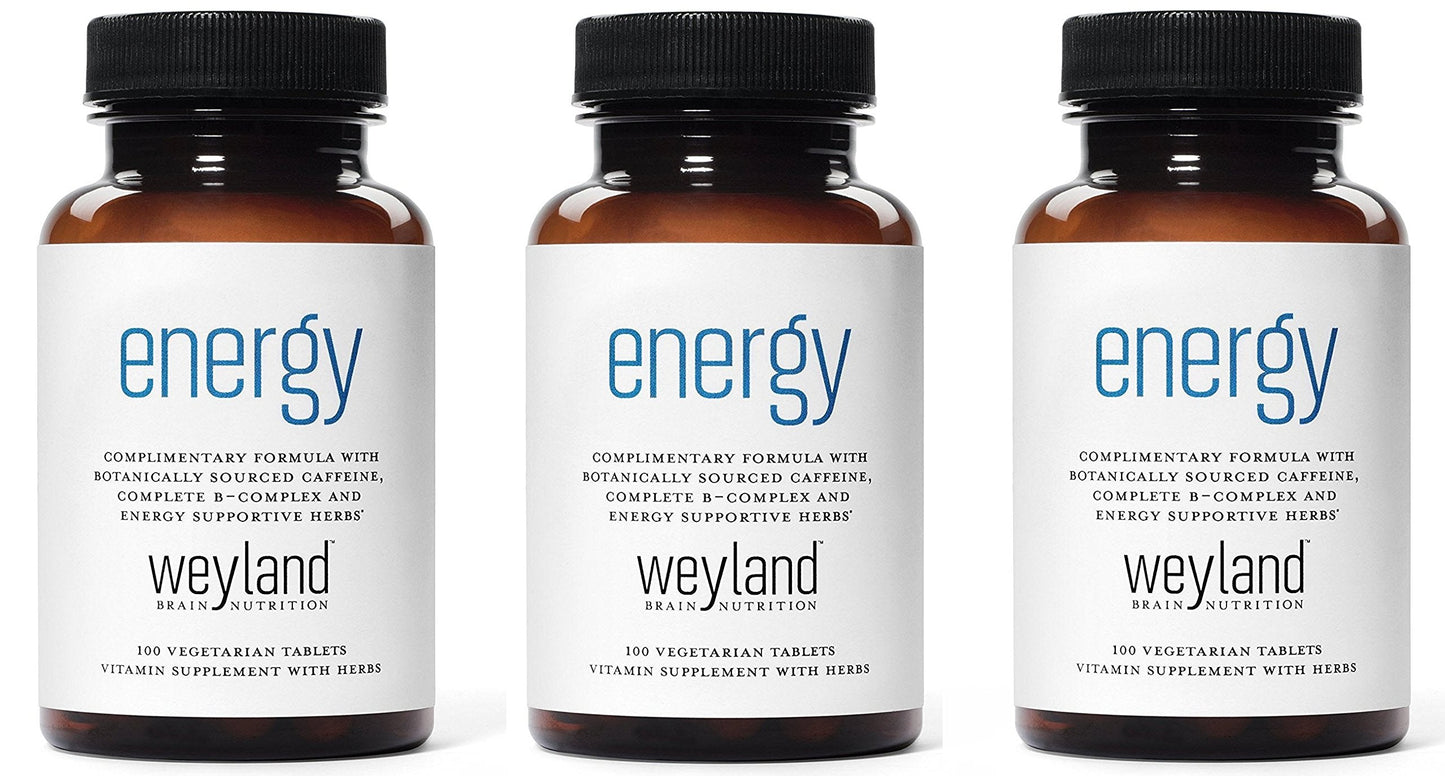 Energy | Complimentary Formula w/Botanically Sourced Caffeine | Complete B-Complex & Energy Supportive Herbs