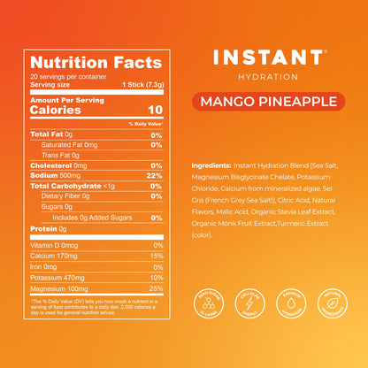 Instant Hydration Electrolytes Powder Packets - Watermelon Electrolyte Drink Mix - Zero Sugar - Keto, Vegan, Gluten-Free, Non-GMO - Boost Recovery, Brain Health, Muscle & Tissue Support- 30 Sticks