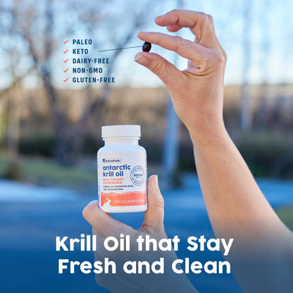 NativePath Antarctic Krill Oil 500mg, Omega-3, 60 Softgels | Wild-Caught, Astaxanthin, EPA & DHA Phospholipid-Bound, Supports Circulatory, Brain & Joint Health