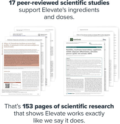LEGION Elevate Mushroom Supplement Powder - Mushroom Blend of Lions Mane Powder, Reishi Powder & Beta-Glucan- Mushroom Powder to Boost Immune System, Mood & Performance Dutch Chocolate (30 Servings)