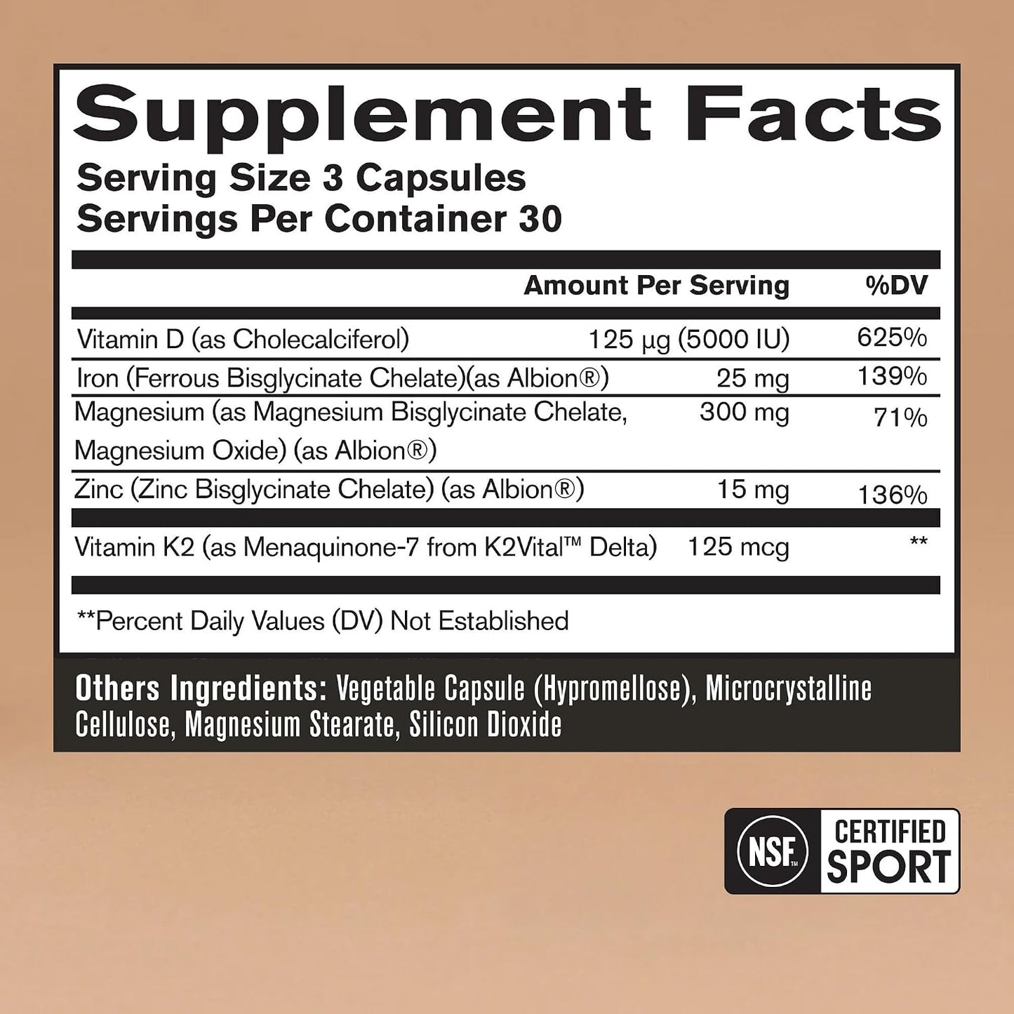 BARE PERFORMANCE NUTRITION Endurance Essentials | Endurance Athlete Daily Multivitamin | NSF Certified for Sport | Supports Energy, Muscle Function, Immune & Bone Health | 30 Capsules
