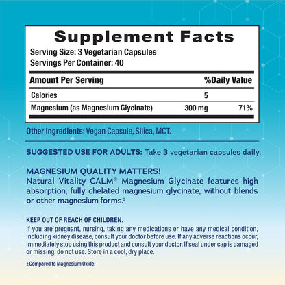 Natural Vitality Calm Magnesium, 120 CT