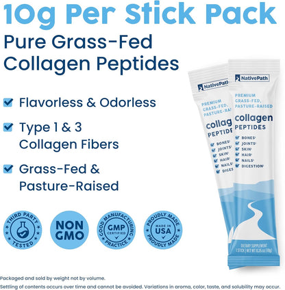 NativePath Collagen Stick Packs and Collagen 25 Jar Bundle