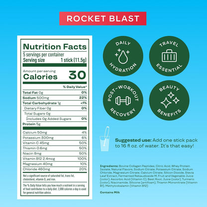 Bloom Energy Sticks Peach Mango and Hydration Sticks Rocket Blast Bundle