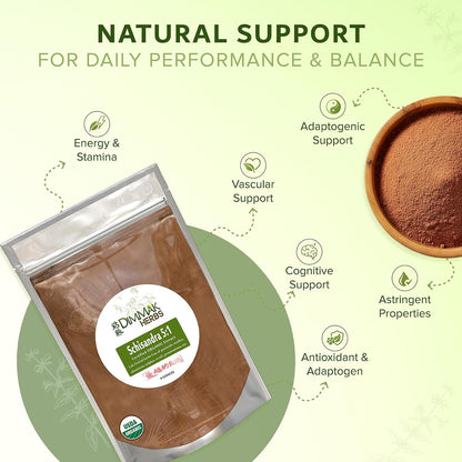 Organic Schisandra Berry Extract 5:1 (Wu Wei Zi)- The Five Flavor Adaptogen for Liver Detox, Glowing Skin & Mental Focus- Stress Relief Tonic (4oz)