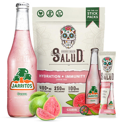 Salud 2-in-1 Hydration + Immunity Drink Mix, Cucumber Lime | Electrolytes Powder, Agua Fresca, Elderberry, Dairy & Soy Free, Non-GMO, Gluten Free, Vegan, 1g Sugar (15 Servings)
