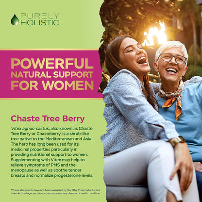 Purely Holistic Dim 400mg & Bioperine + Vitex Chaste Berry 650mg Bundle - 270 Vegan Capsules - Made in the USA