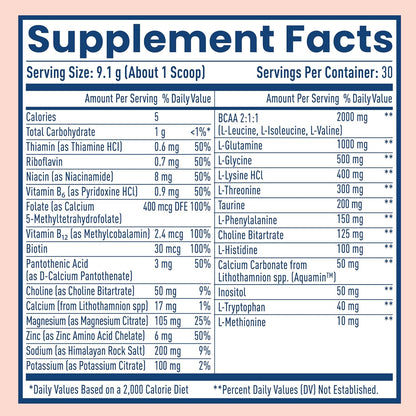 NativePath Hydrate Electrolyte Powder, Peach Mango, 30 Servings | 14 Vitamins & Minerals, 9 Aminos & 2000mg BCAAs, Zero Sugar, Supports Hydration & Recovery, Stevia, Keto