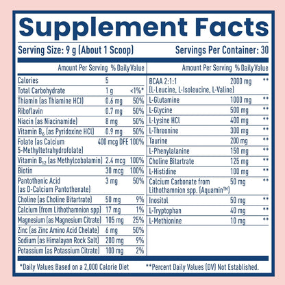 NativePath Hydrate Electrolyte Powder, Mixed Berry, 30 Servings | 14 Vitamins & Minerals, 9 Aminos & 2000mg BCAAs, Zero Sugar, Supports Hydration & Recovery, Stevia, Keto
