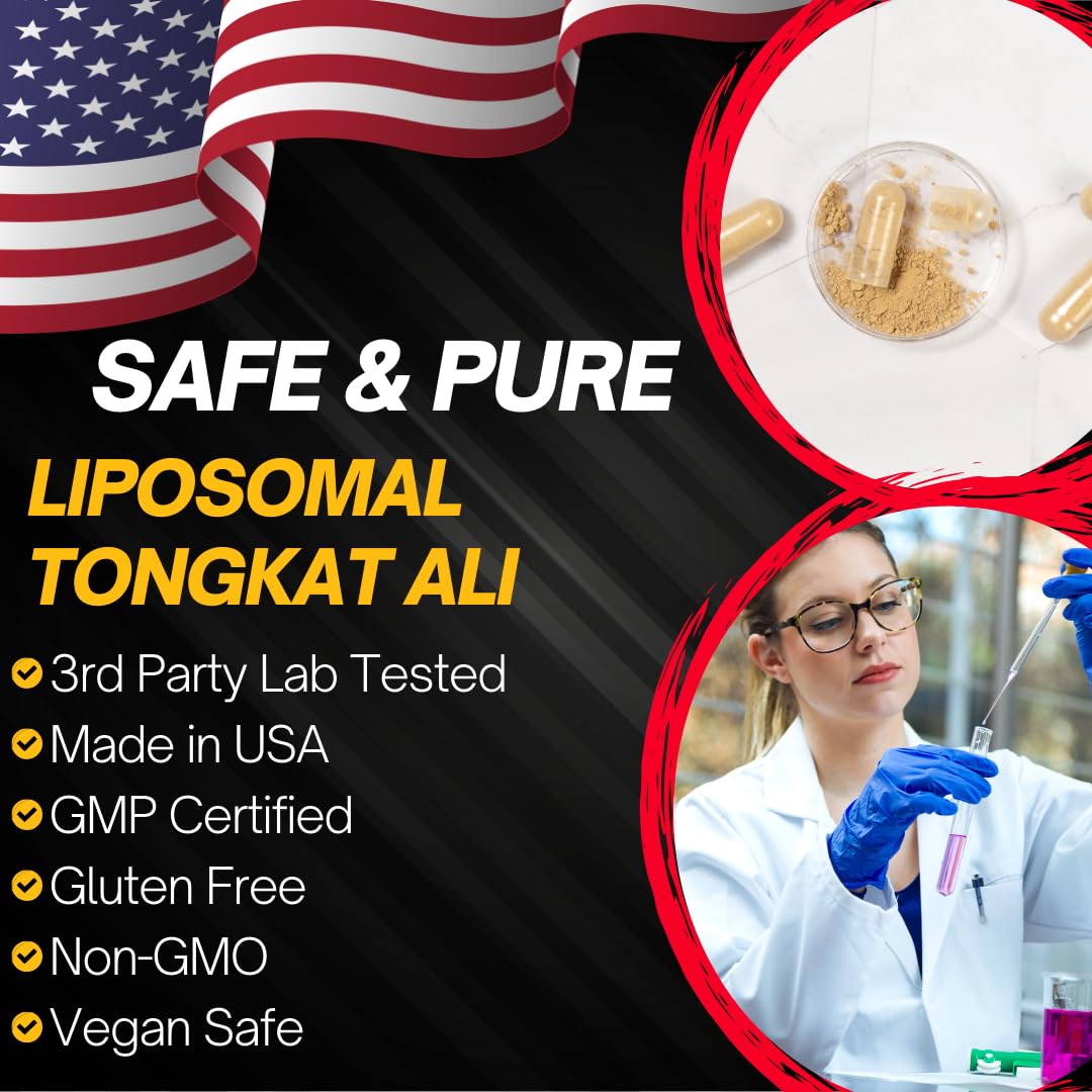 Advanced Bionetix Liposomal Longjack Tongkat Ali Extract Capsules | Powerful Pure Extract | Strength, Drive, Performance & Muscle Mass - PrimeBioHealth - canada supplements
