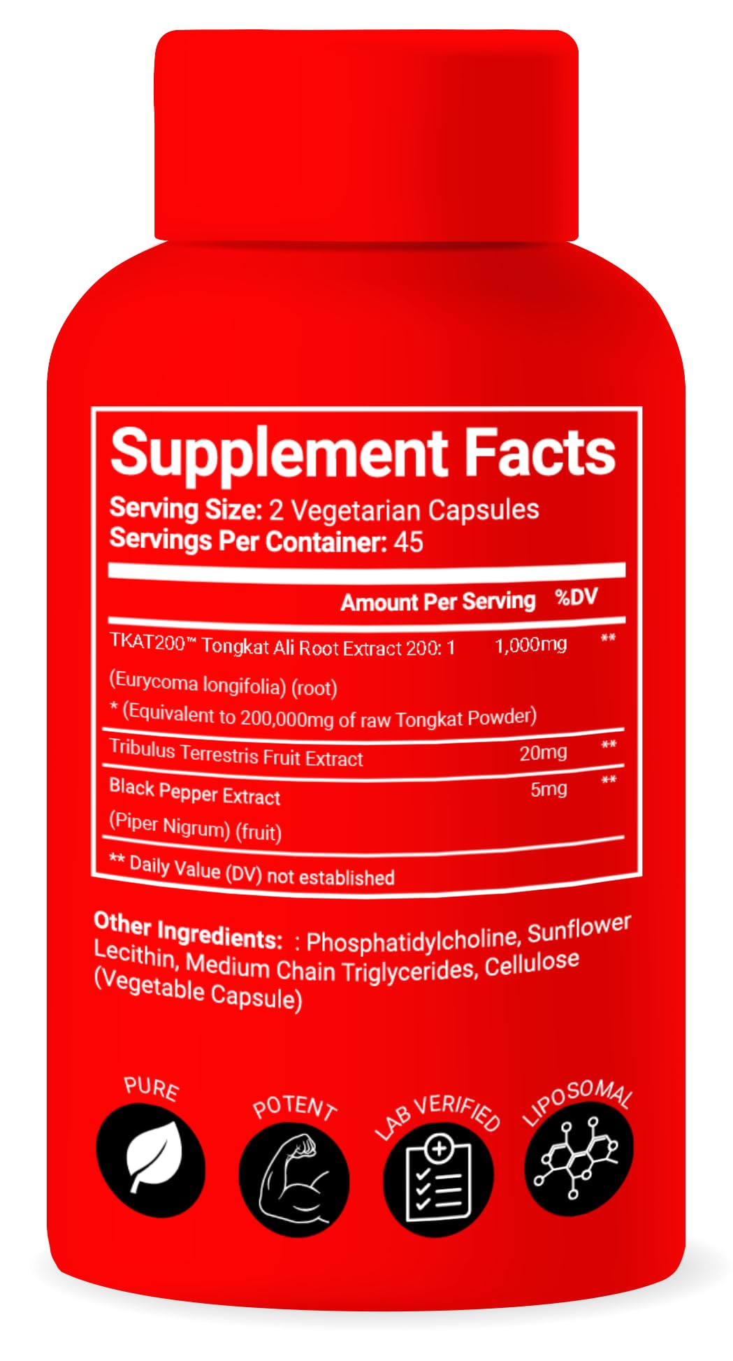 Advanced Bionetix Liposomal Longjack Tongkat Ali Extract Capsules | Powerful Pure Extract | Strength, Drive, Performance & Muscle Mass - PrimeBioHealth - canada supplements