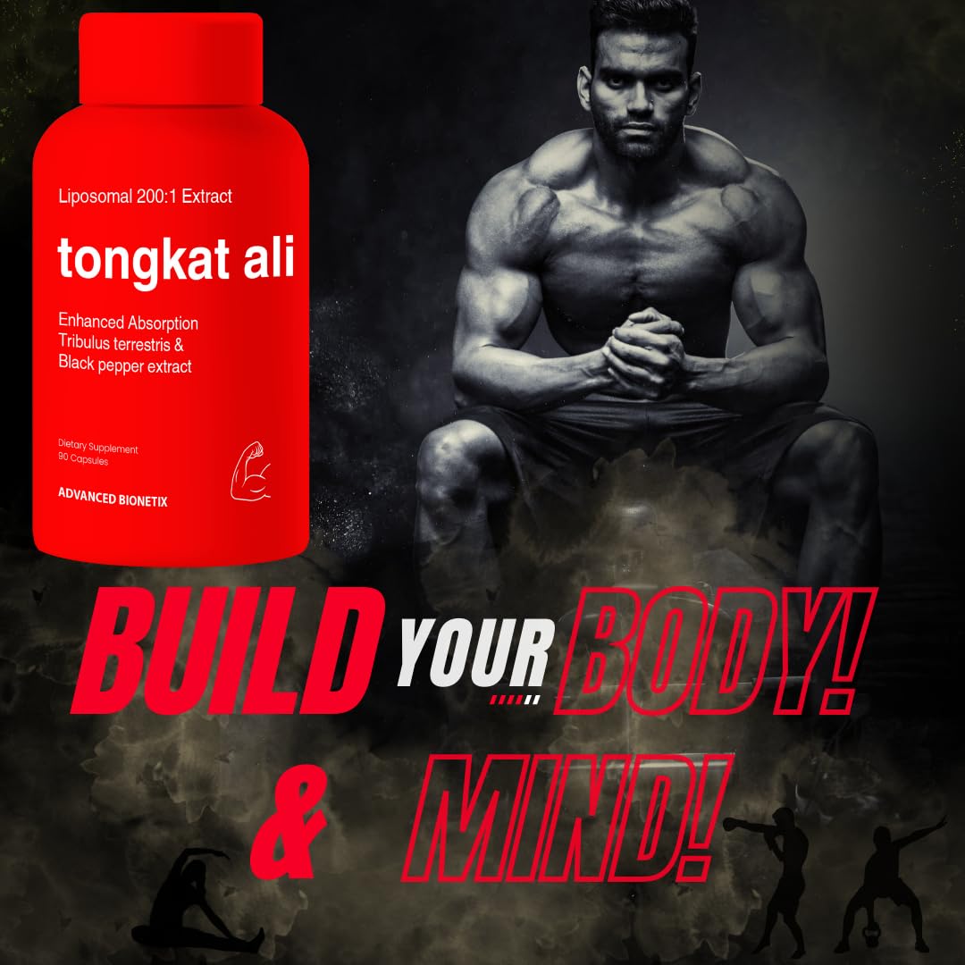 Advanced Bionetix Liposomal Longjack Tongkat Ali Extract Capsules | Powerful Pure Extract | Strength, Drive, Performance & Muscle Mass - PrimeBioHealth - canada supplements