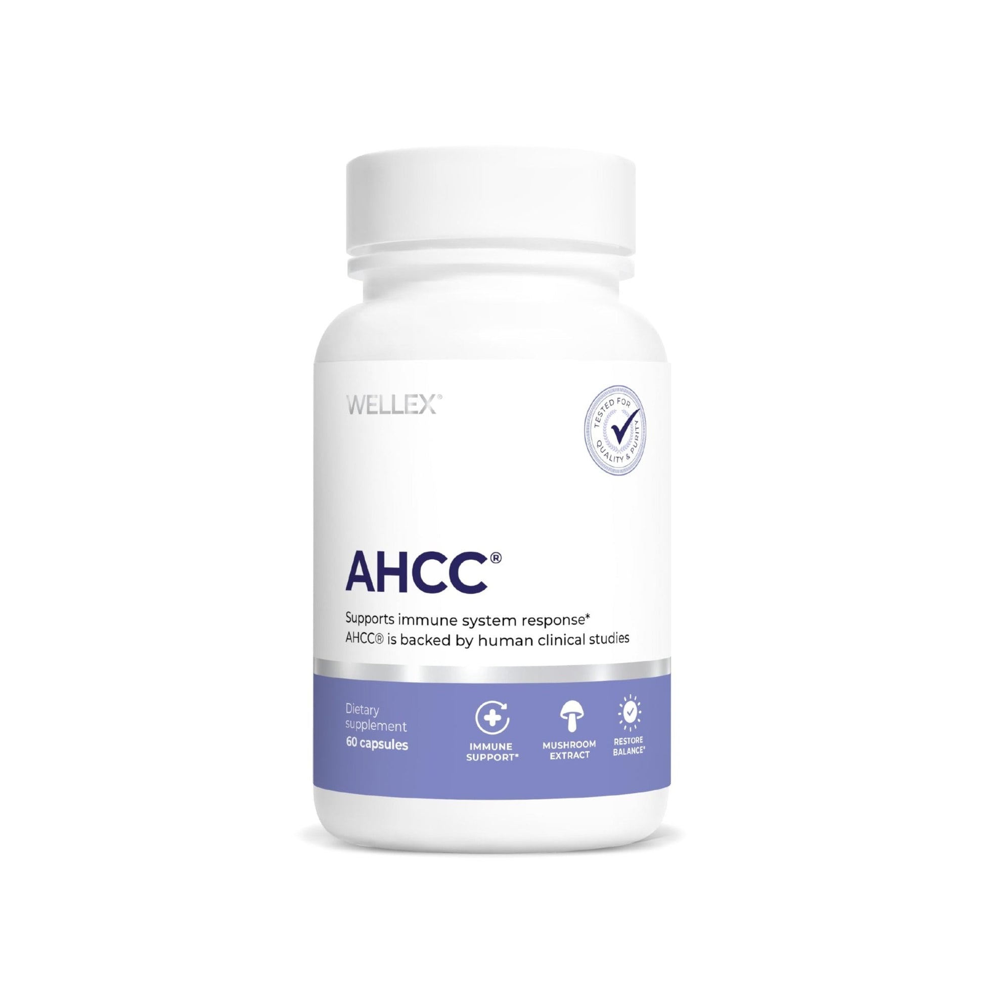 AHCC Supplement - Maximum Strength - Natural Immune Support Extract - Maintains Natural Killer Cell Activity - 20+ Human Research Studies - 60 Veggie Capsules (1 Pack) - PrimeBioHealth - canada supplements